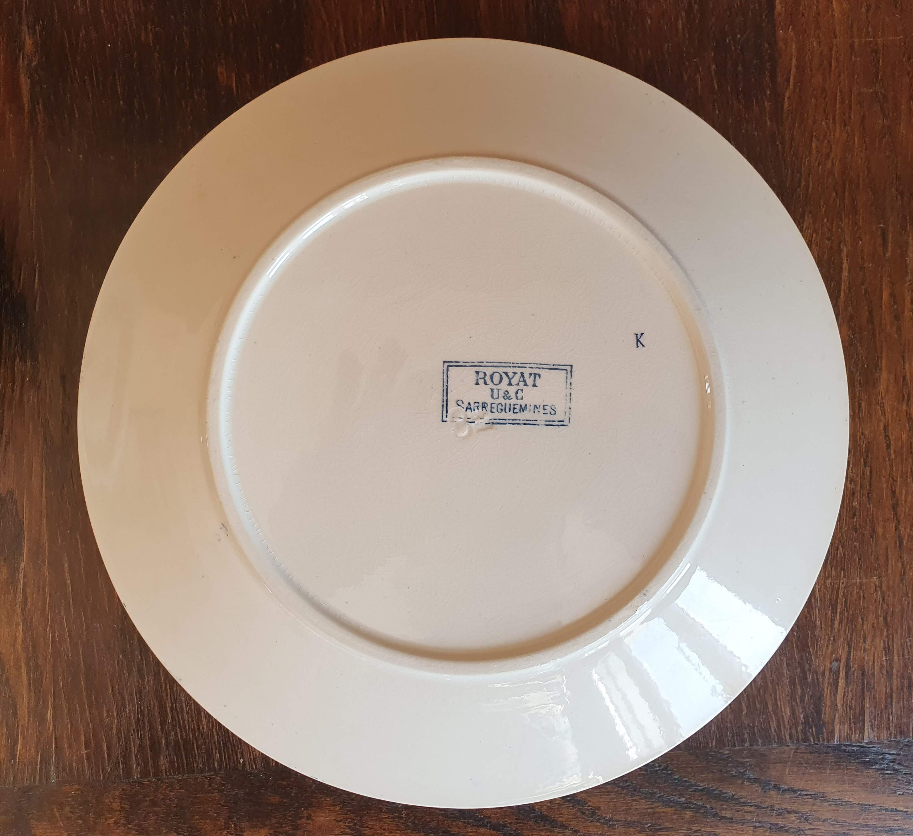 Plates sarreguemines U&C Royat