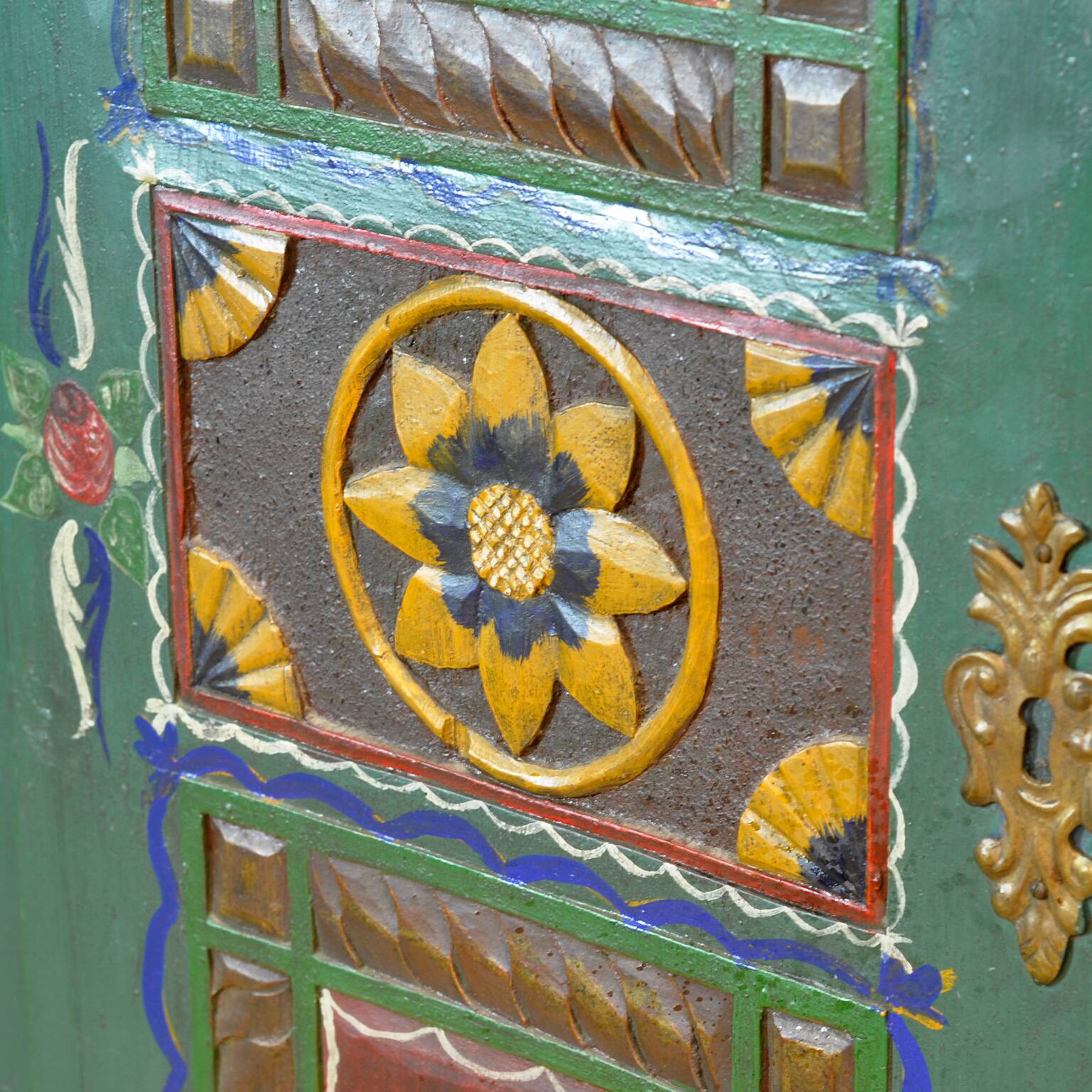 German bridal cabinet, dated 1852