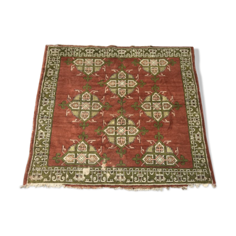 Old carpet decorative turkish 190 x 210 cm