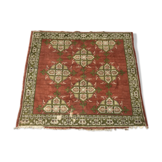 Tapis ancien turc décoratif fait main 190x210 cm