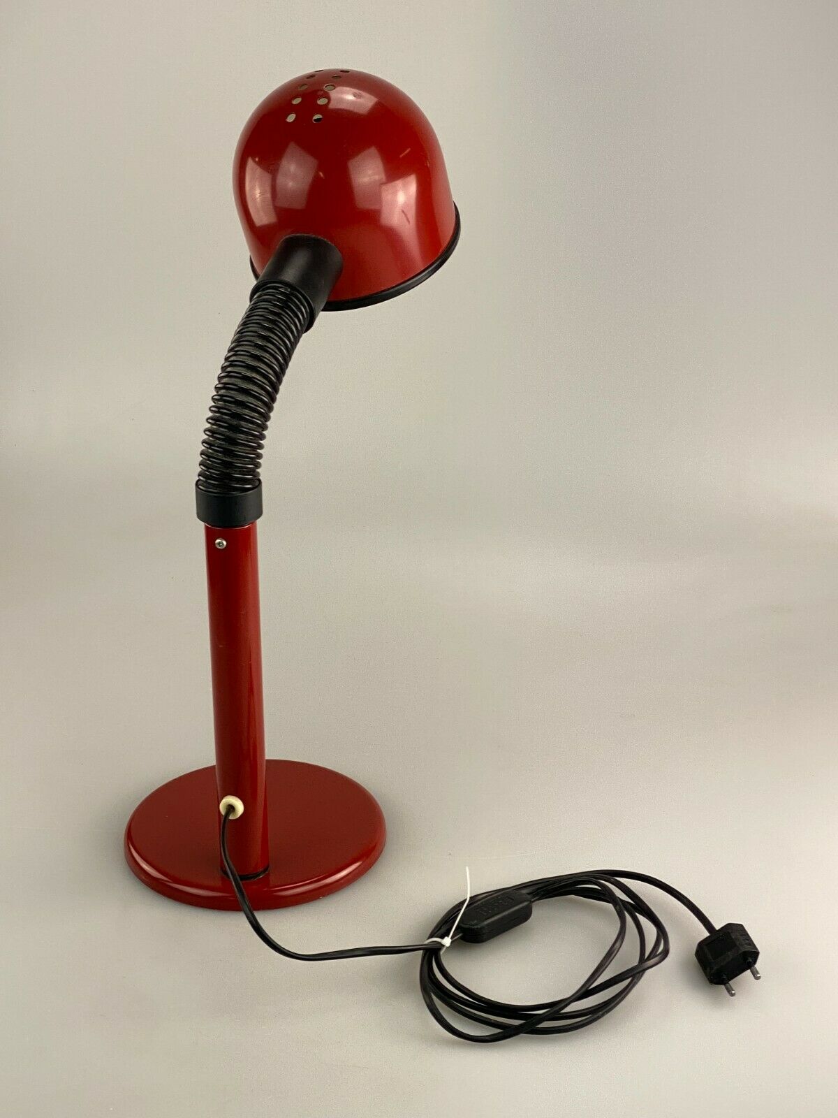 60s 70s Ball Lamp Lamp Light Red Table Lamp Space Age Design 60s 70s