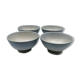 Four bowls in midnight blue sandstone