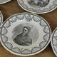 Set of 6 souvenir plates of Lourdes Digoin & Sarreguemines