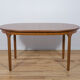 Mid century oval teak extendable dining table from mcintosh, 1960s