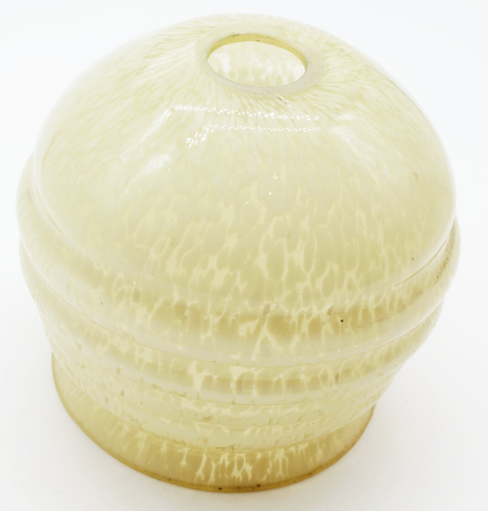 Green speckled clichy glass lampshade