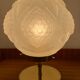 Vintage art deco glass globe table lamp