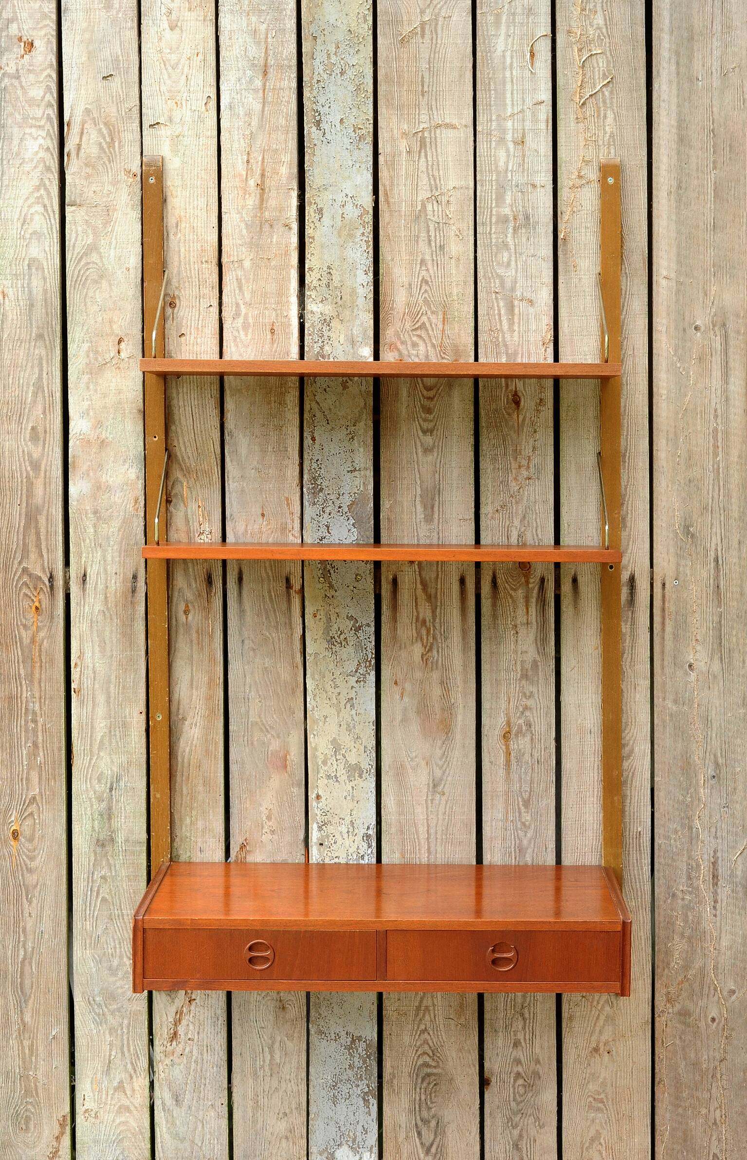 Teak wall desk, 1960