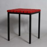1970s Metal and Vinyl Stool by Asko, Finland