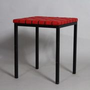 1970s Metal and Vinyl Stool by Asko, Finland
