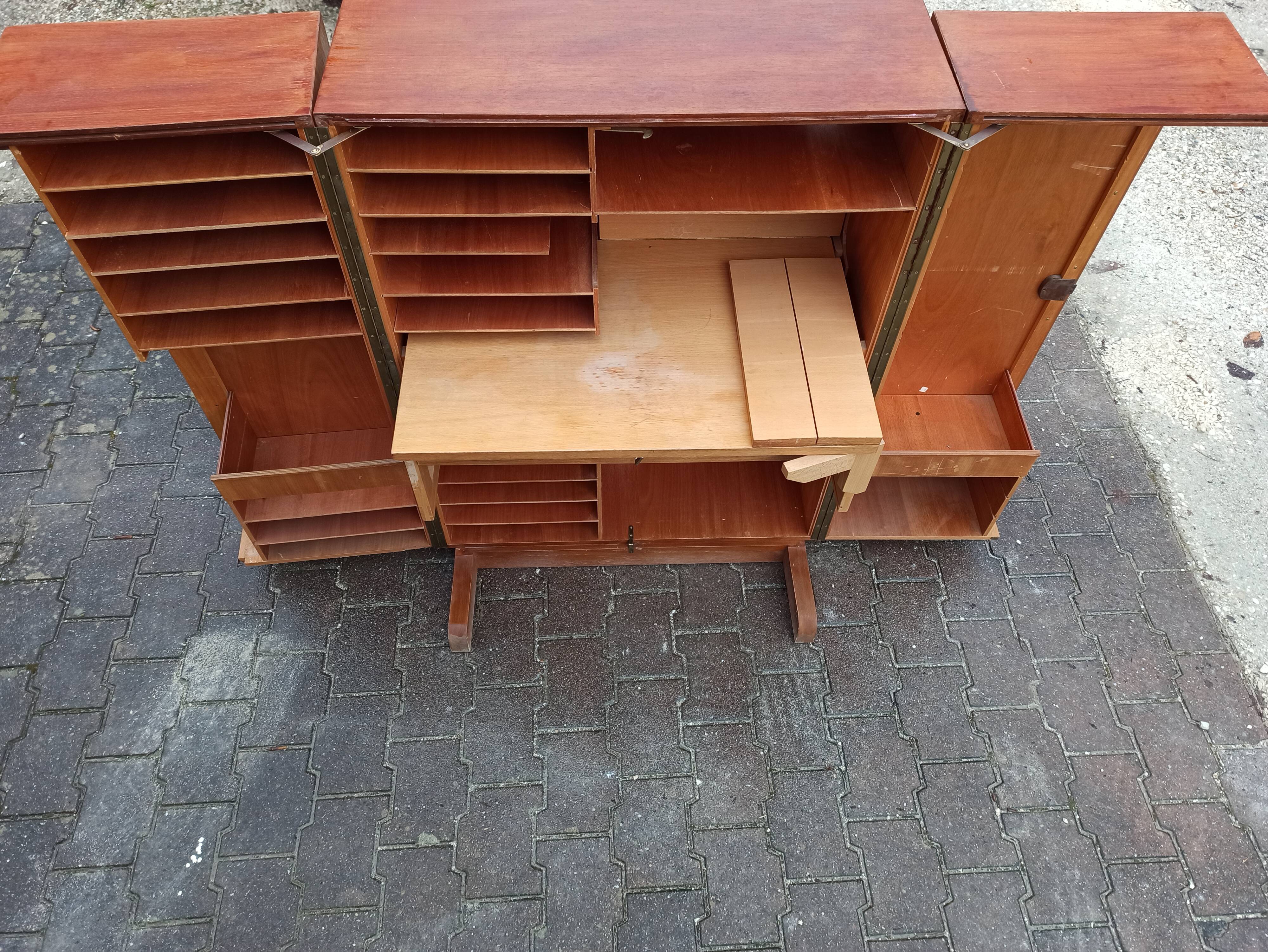Folding desk says "Magic box" by designers Mummenthaler - Meier, Switzerland