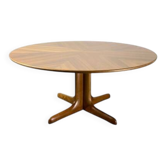 Table scandinave “monte et baisse” en noyer, 1960