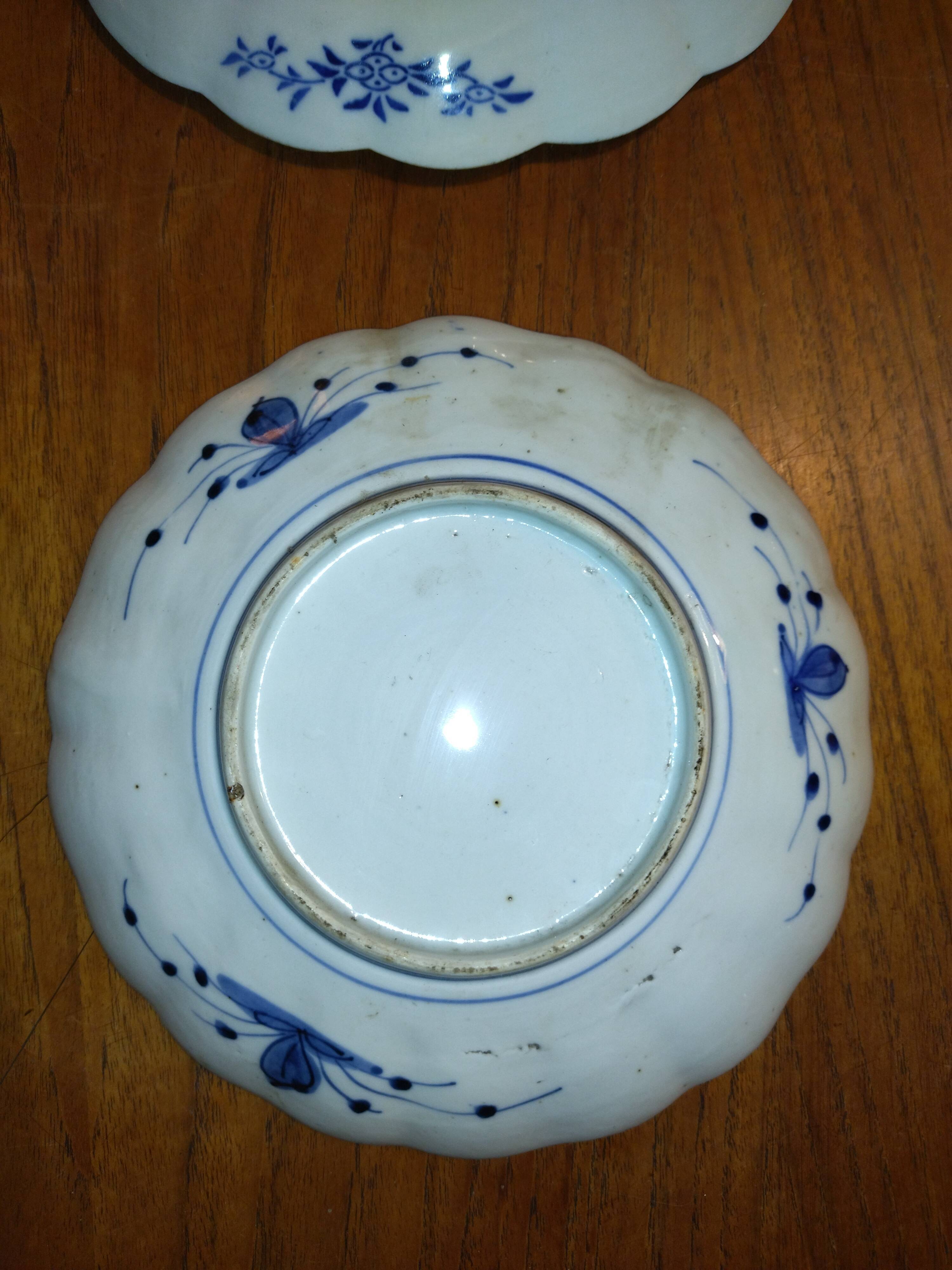 2 plates porcelain Imari nineteenth century 19th century