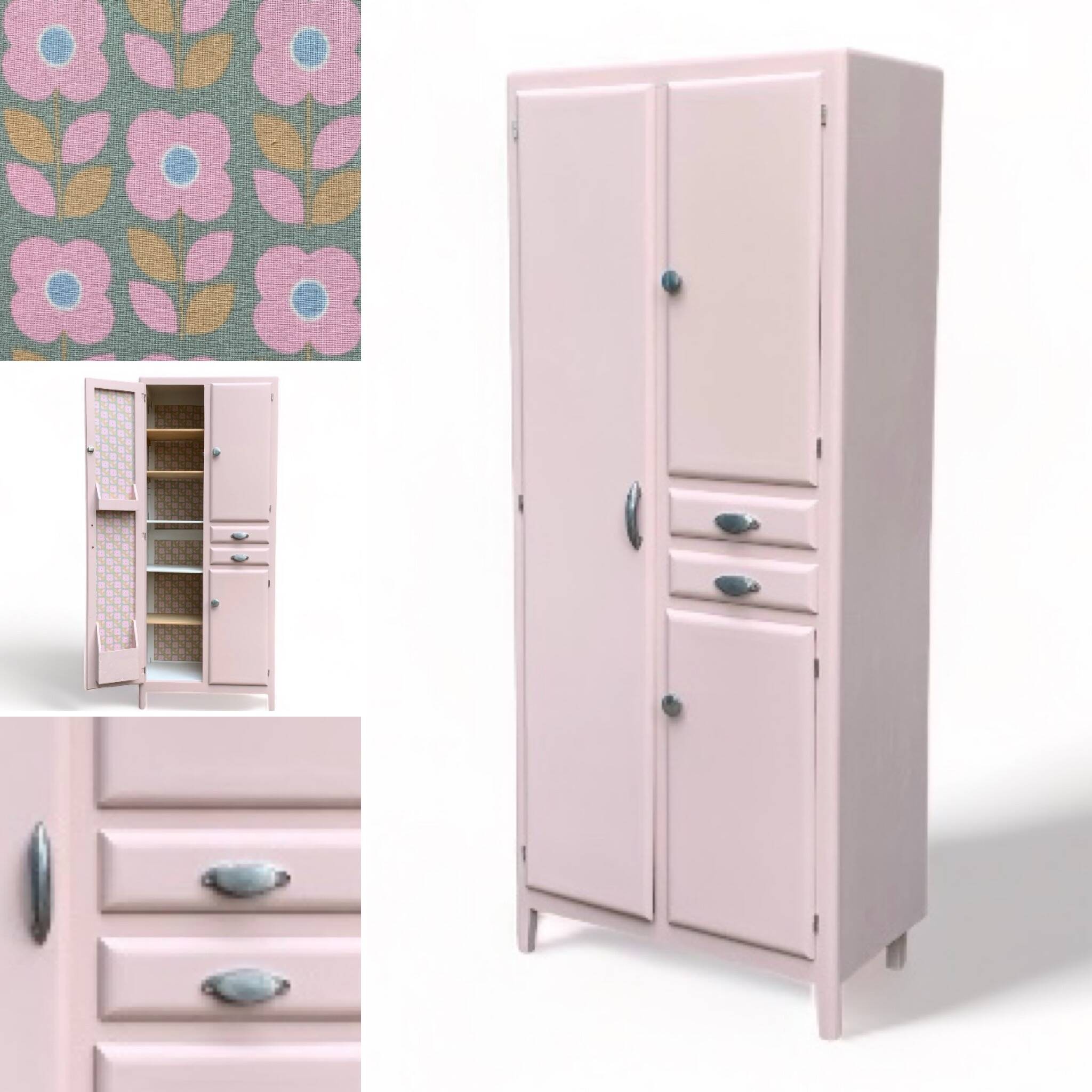 Mado powder pink buffet cabinet 1950