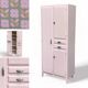 Mado powder pink buffet cabinet 1950