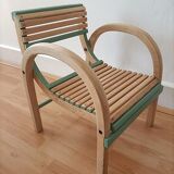 Chaise baumann en bois courbe