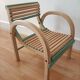 Chaise baumann en bois courbe