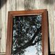 Antique wooden mirror