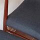 4 vintage Scandinavian chairs in teak and blue fabric - Model 26 by Henning Kjærnulf