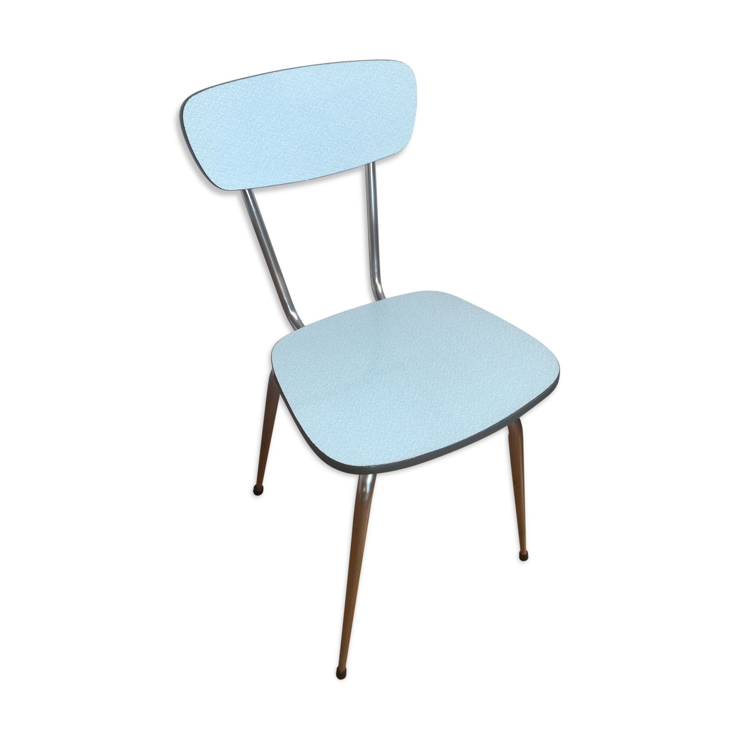 Blue formica chair