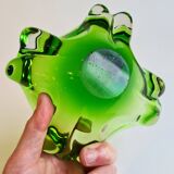 🌿 Radiant green Murano tray – vintage 70s 🌿