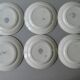 Set of 6 flat plates Roscoff, Choisy king The King Boulenger Iron land