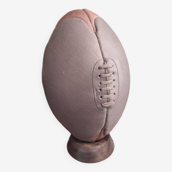Ballon de rugby en cuir de style vintage