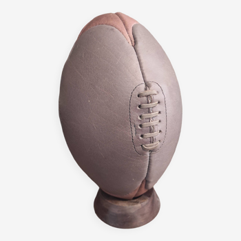 Vintage style leather rugby ball