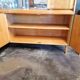 Buffet scandinave vintage en bois, bahut vitrine tchèque, meuble bar années 60