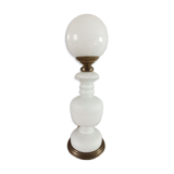 Mushroom lamp blown glass opaline