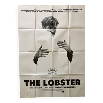 Affiche originale de cinéma - the lobster - 120x160 cm grand format - pliée - 2015
