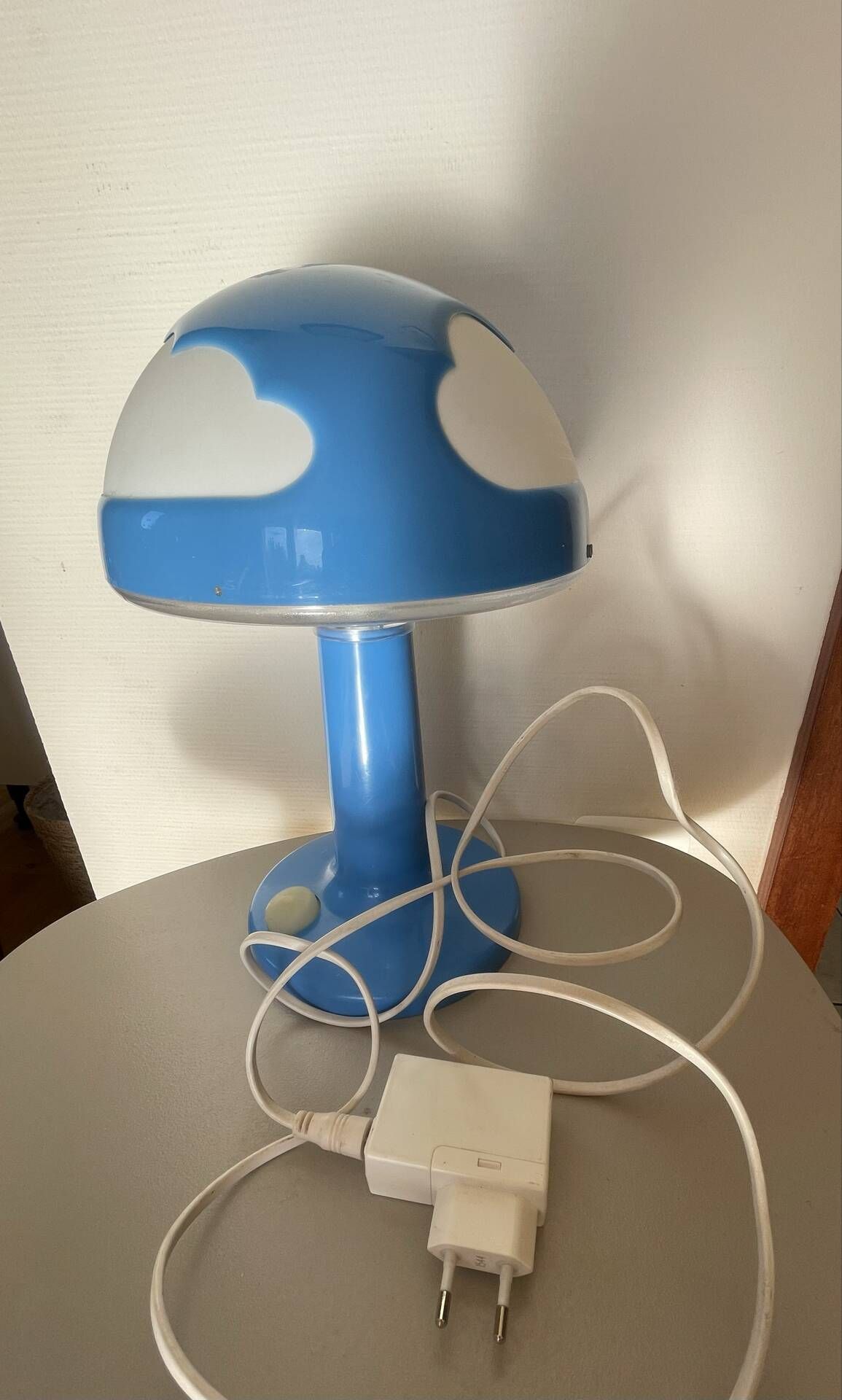 IKEA vintage Skojig blue lamp