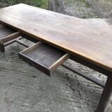 Antique solid oak farm table