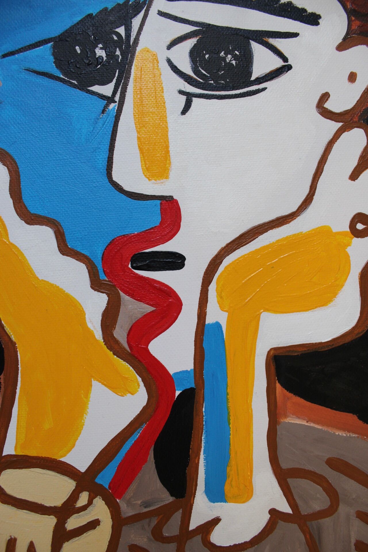 Reproduction of Picasso acrylic canvas Les Amants