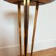 Art Deco lamp brass and black glass 260415