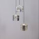 Vintage 1970s metal and crystal pendant lamp, kinkeldey design