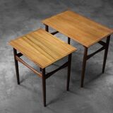 Danish nesting tables in teak, 1960s.