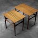 Danish nesting tables in teak, 1960s.