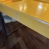 Molded plastic desk