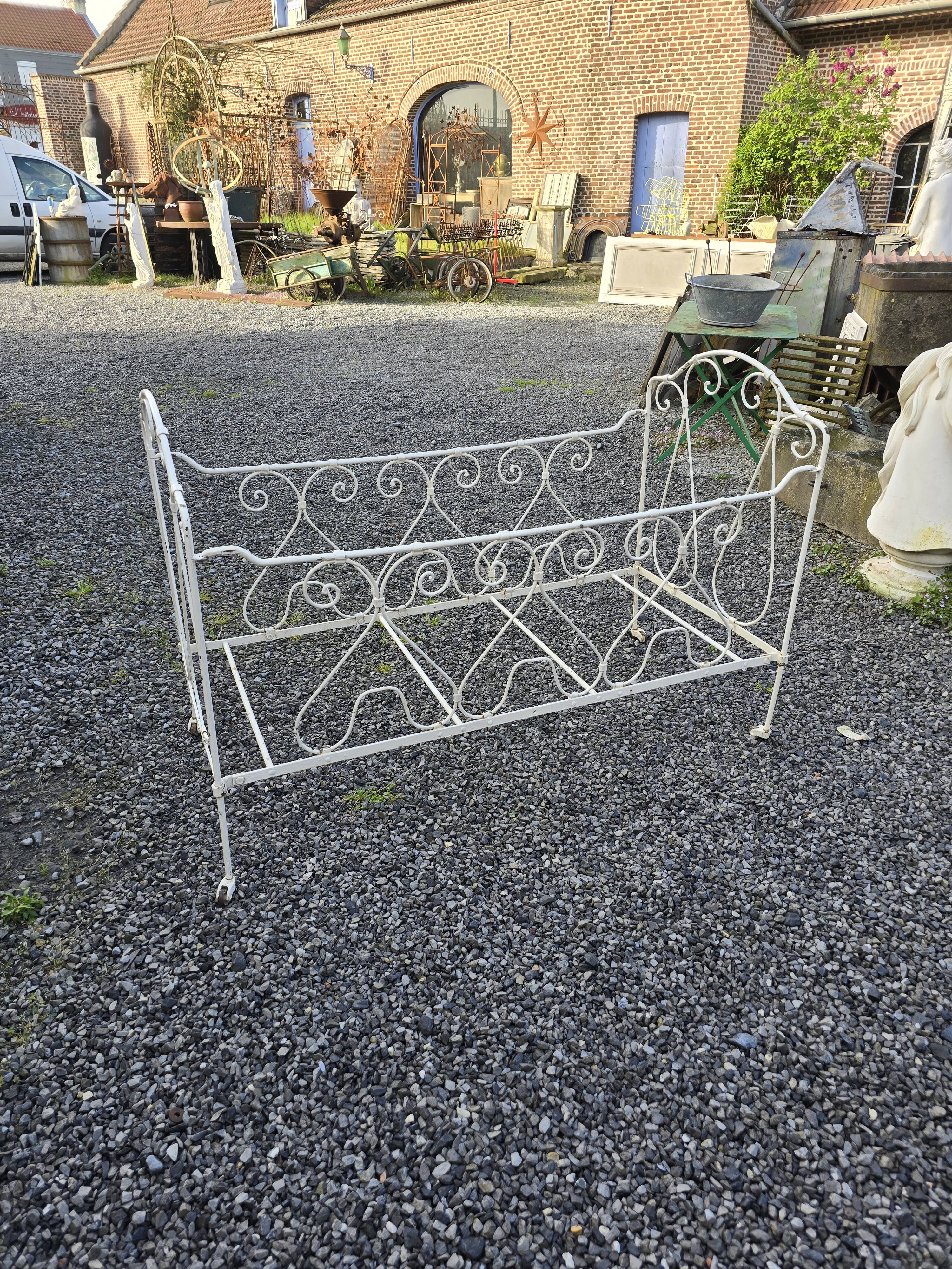 Wrought iron children's bed
