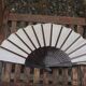 Vintage decorative fan signed JR Romano and J. Blay – Gallant Scenes