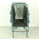 Foldable metal daybed with new webbing and upholstery