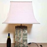 Luxurious Desk Lamp with ASIAN DECOR in lacquered wood
