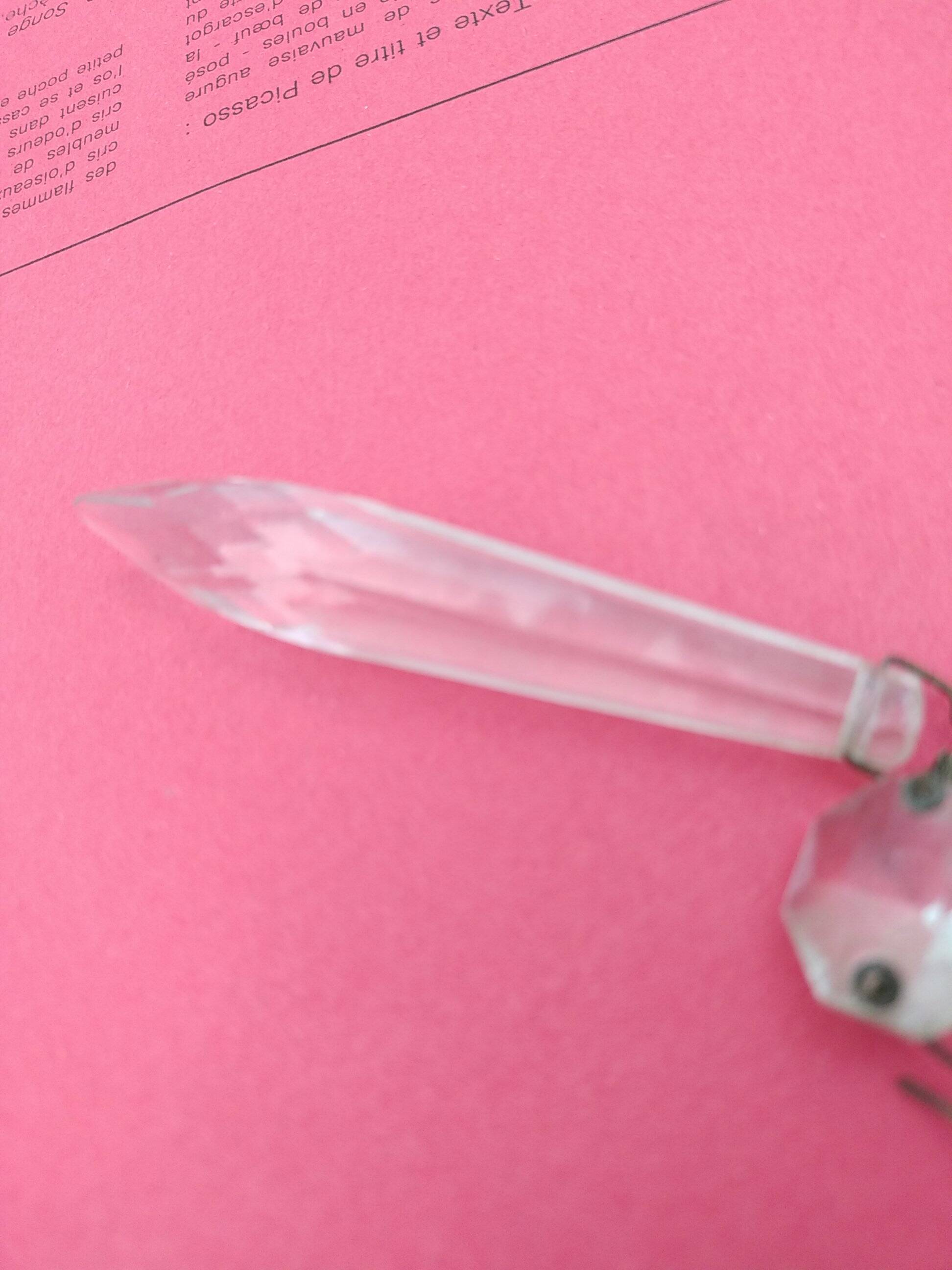 Small icicle tassel chandelier. Not electrified.