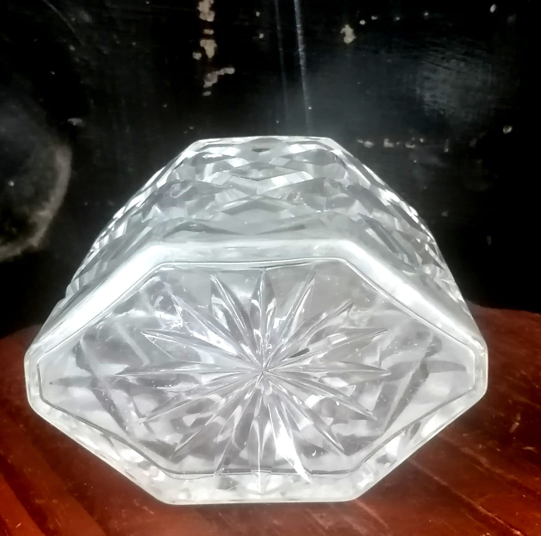 Napoleon III style cut whisky decanter