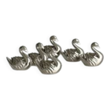 Metal swan name holders