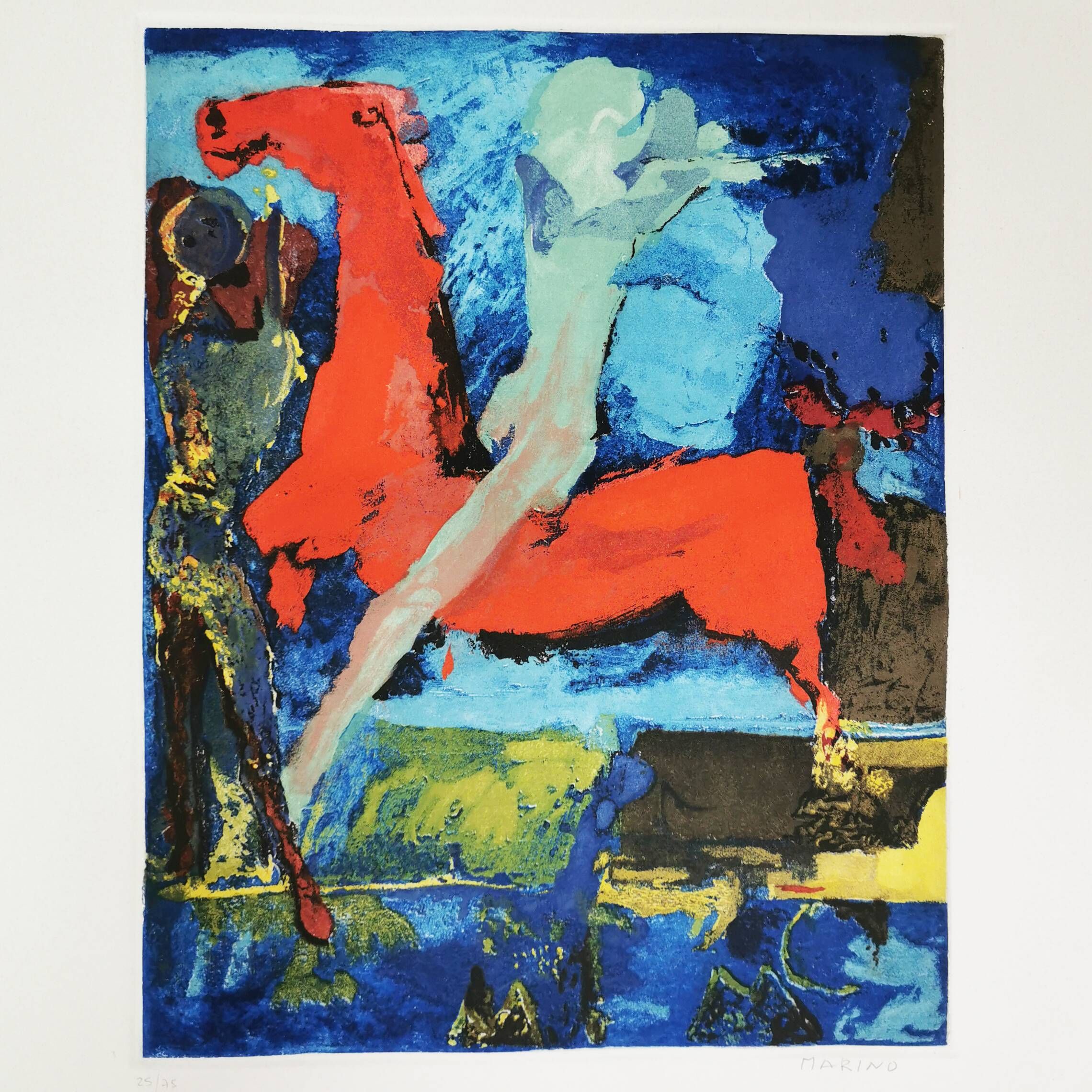 Marino Marini "Marino from Shakespeare" ZWR London, 1978, engraving VI.