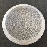 Large white Clichy art deco glass globe