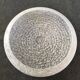 Large white Clichy art deco glass globe