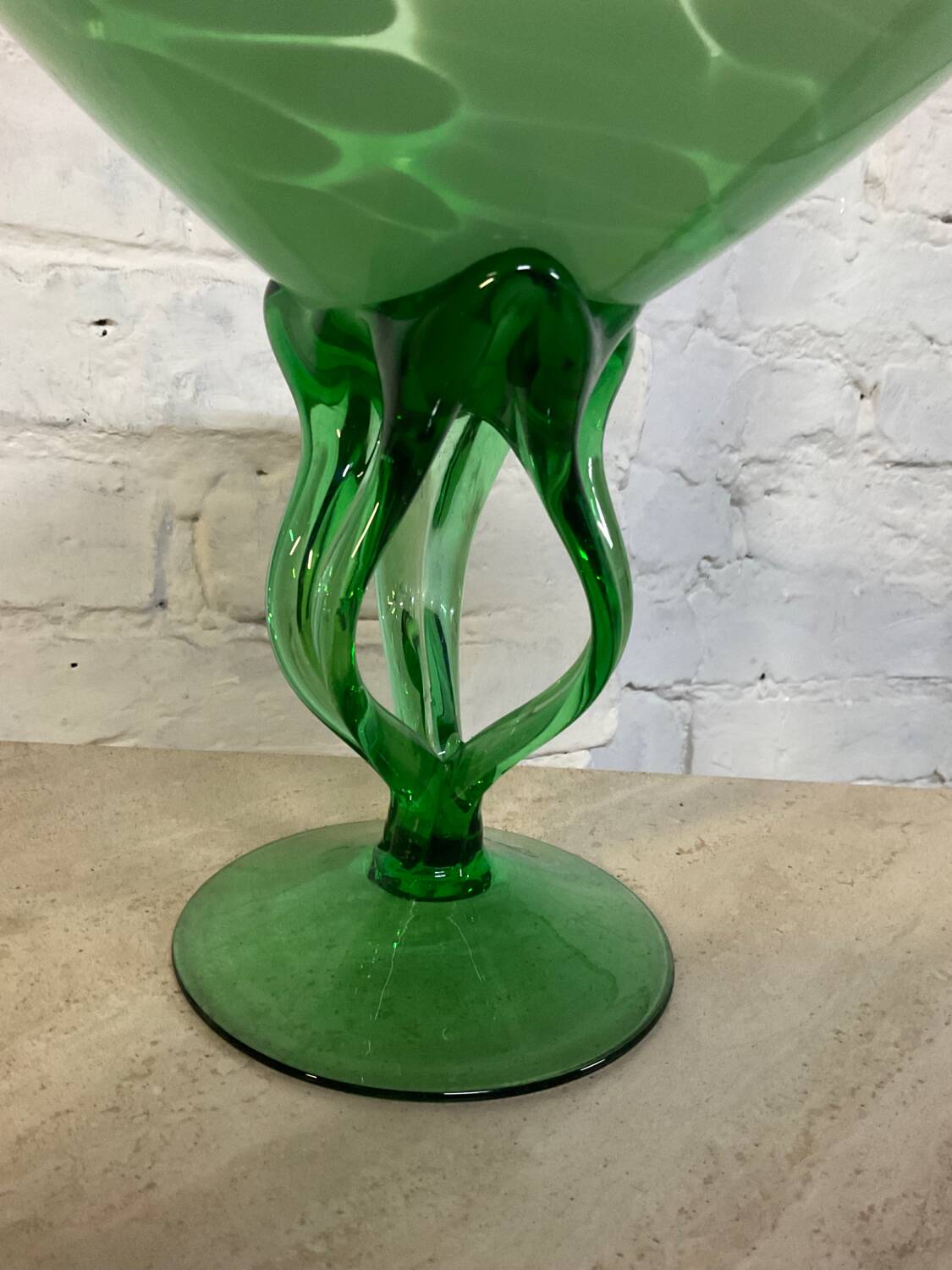 Vintage glass paste pocket tray