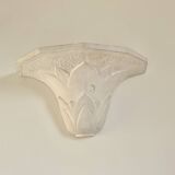 Pair of plaster wall sconces, palmette decoration, 20th century